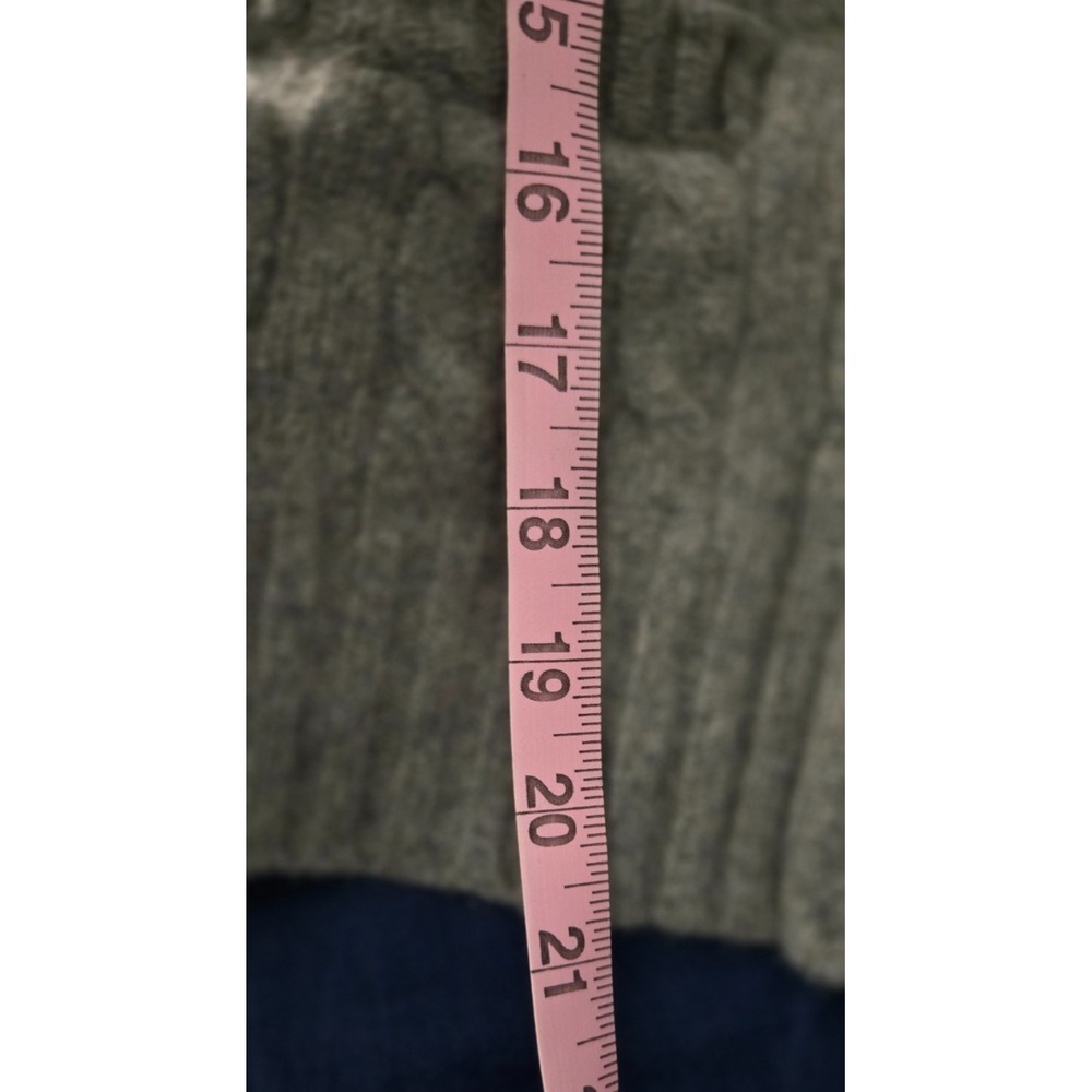 Polo Ralph Lauren Cable‑Knit Wool/Cashmere Cardigan – Castleton Green -Women's M - Picture 15 of 16